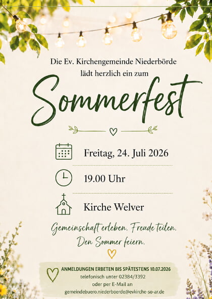 Gemeindefest Niederbörde