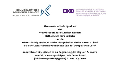 Stellungnahme der Kirchen zum Zustrombegrenzungsgesetz