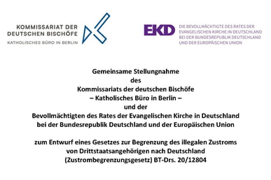 Stellungnahme der Kirchen zum Zustrombegrenzungsgesetz