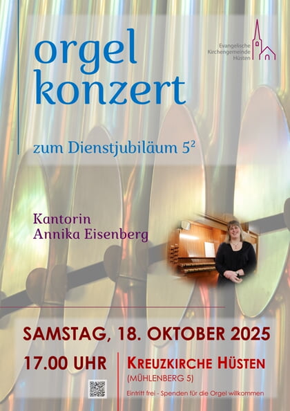 Orgelkonzert zum Dienstjubiläum